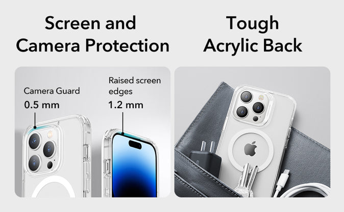 ESR Branded Clear MagSafe Shockproof Hybrid Hardshell Phone Case with HaloLock Feature- for Apple iPhones/14 Series - Super Savings Technologies Co.,LTD ESR Branded Clear MagSafe Shockproof Hybrid Hardshell Phone Case with HaloLock Feature- for Apple iPhones/14 Series - Super Savings Technologies Co.,LTD